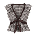 SARA PLAID BLOUSE