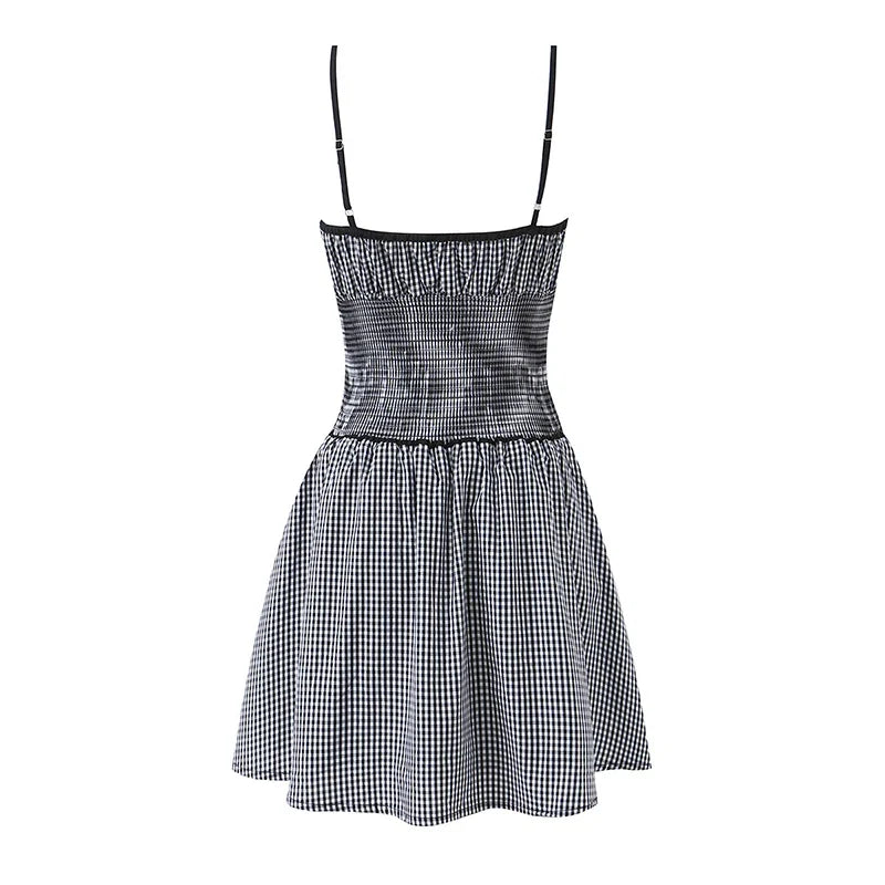 LAVANI PLAID MINI DRESS
