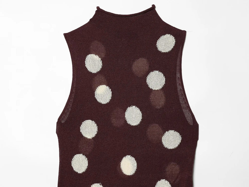 LENA POLKA DOT MAXI DRESS