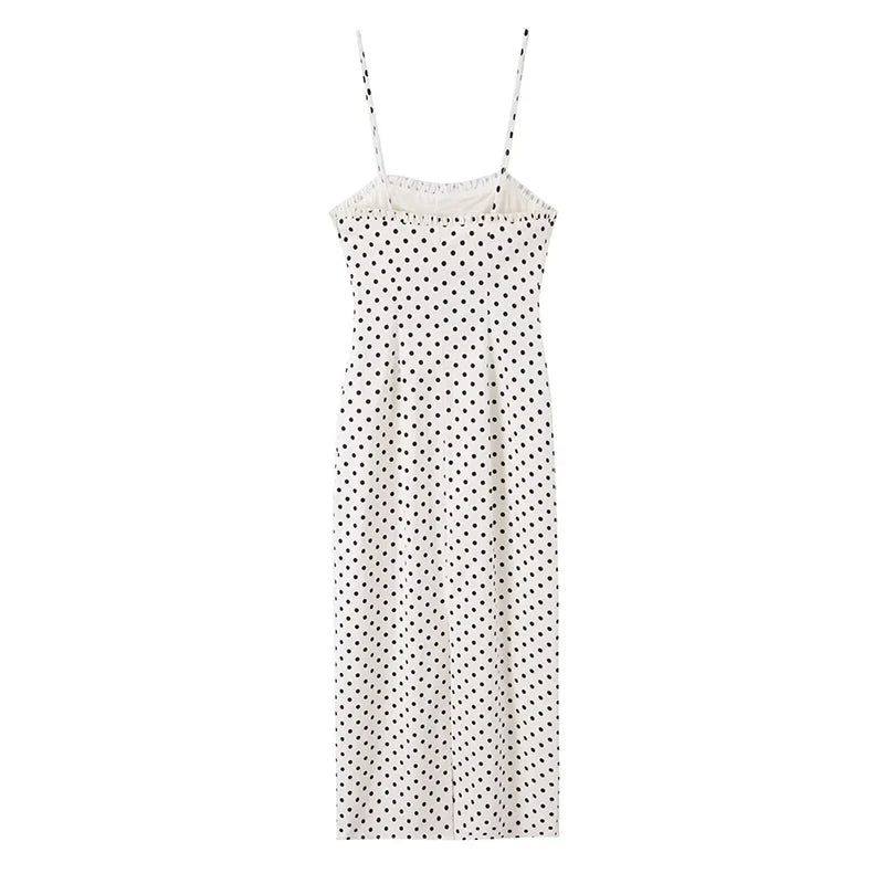 VOILA POLKA DOT MIDI DRESS