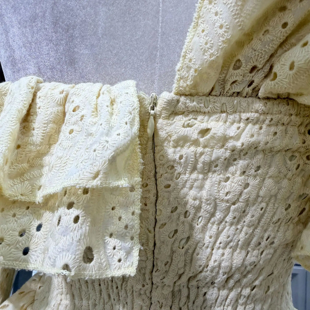 New Dresses For Women Eyelet Embroidery Corset Dress Ruffle Off Shoulder Tie Waist Summer Party Gowns Outfit With Shorts Vestido