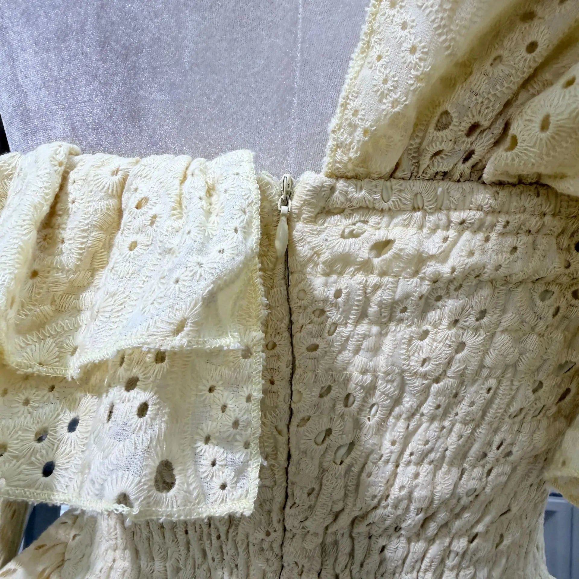 New Dresses For Women Eyelet Embroidery Corset Dress Ruffle Off Shoulder Tie Waist Summer Party Gowns Outfit With Shorts Vestido