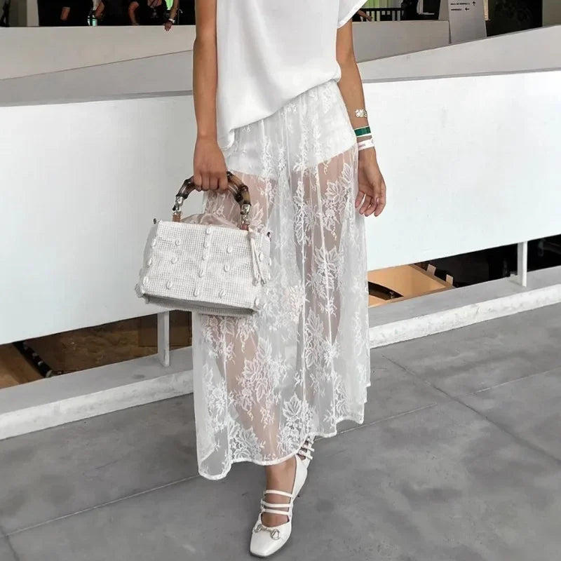 KAREN LACE SKIRT