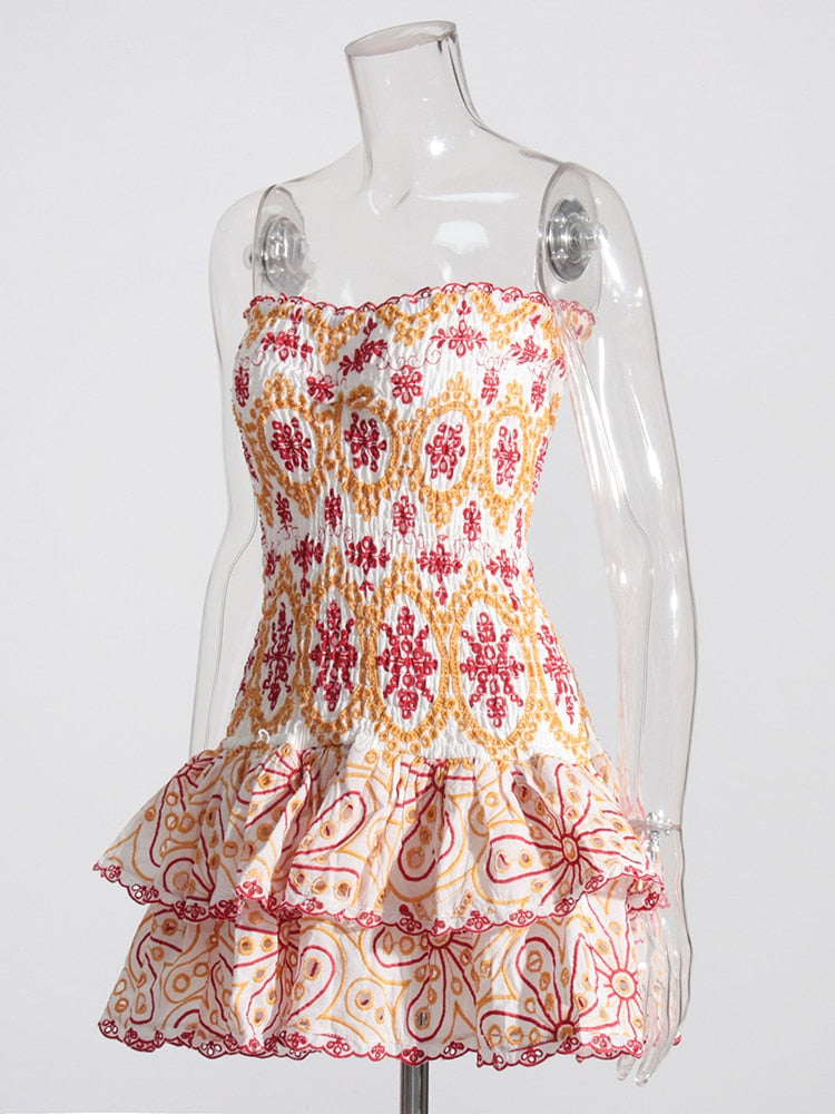 LUNA RUFFLE DRESS