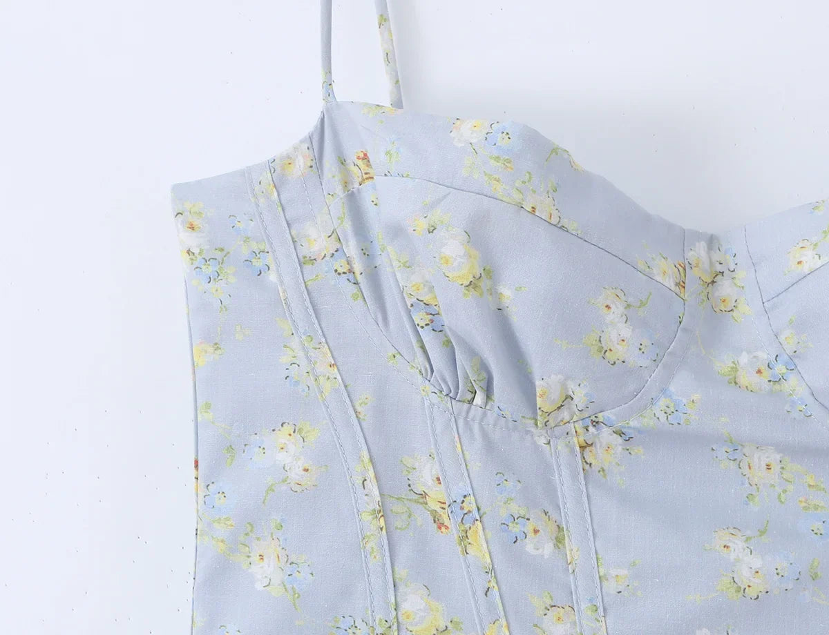 TEILOR FLORAL MIDI DRESS