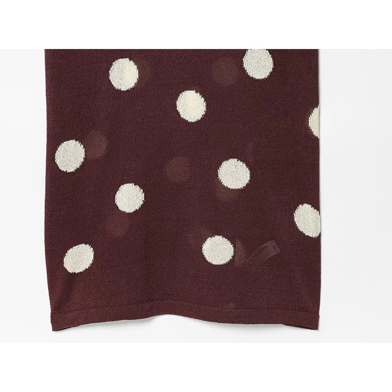 LENA POLKA DOT MAXI DRESS