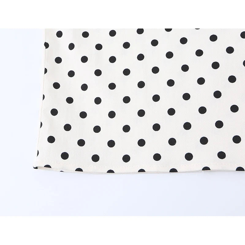 VOILA POLKA DOT MIDI DRESS