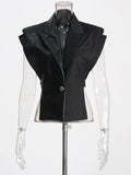 JADE LEATHER WAISTCOAT