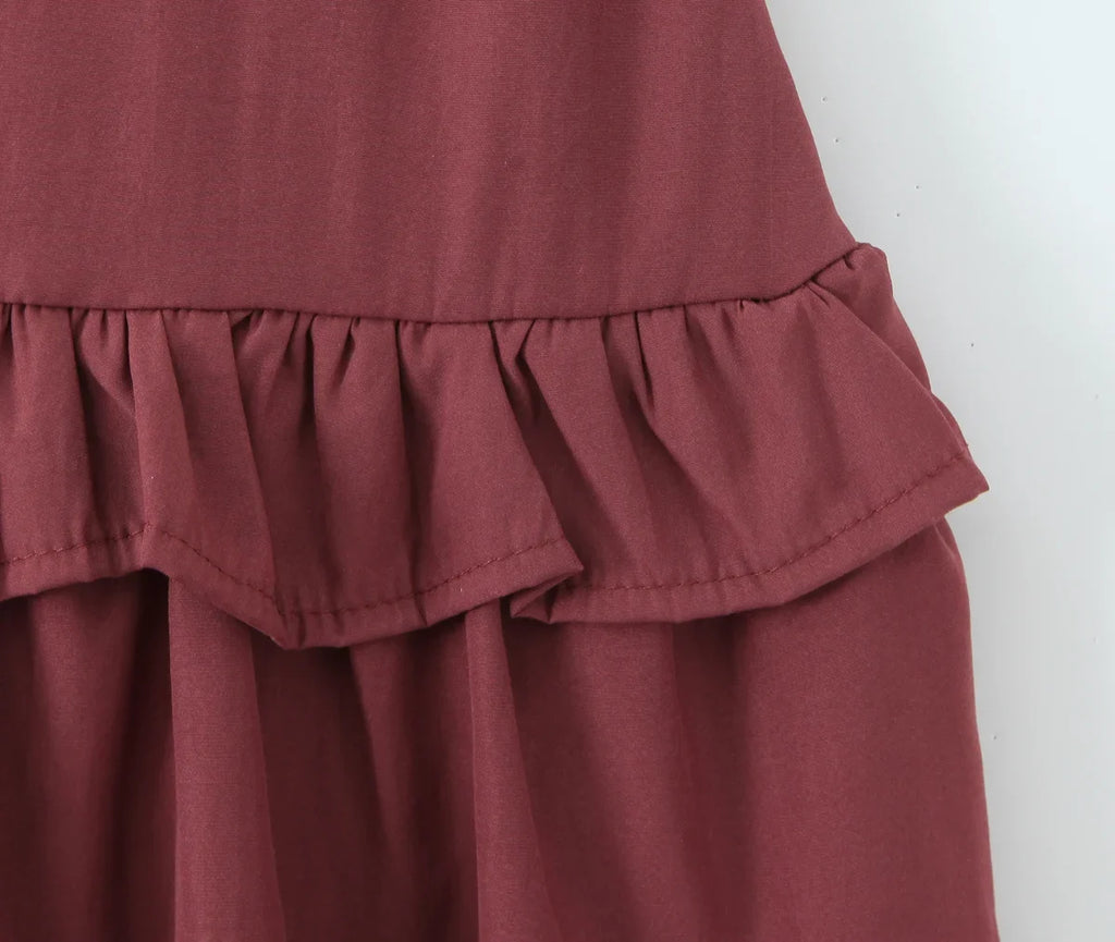JOARDA RUFFLE MINI DRESS