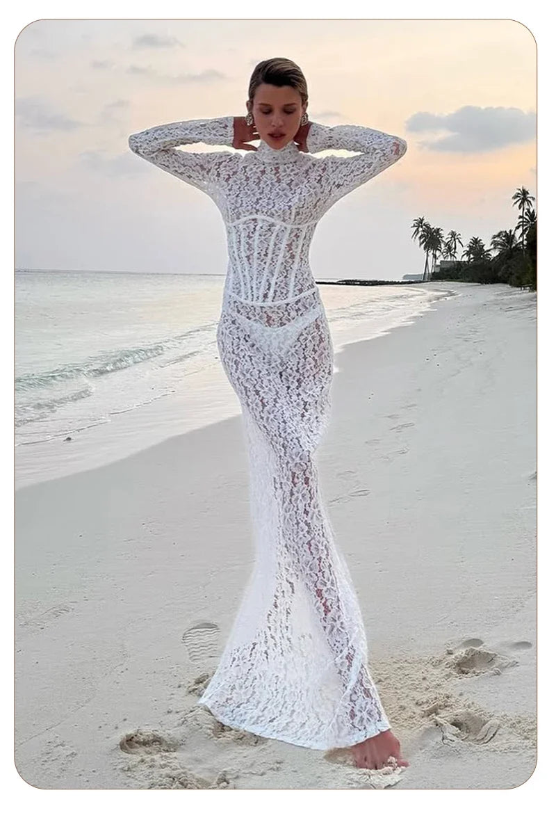 ENA LACE MAXI DRESS
