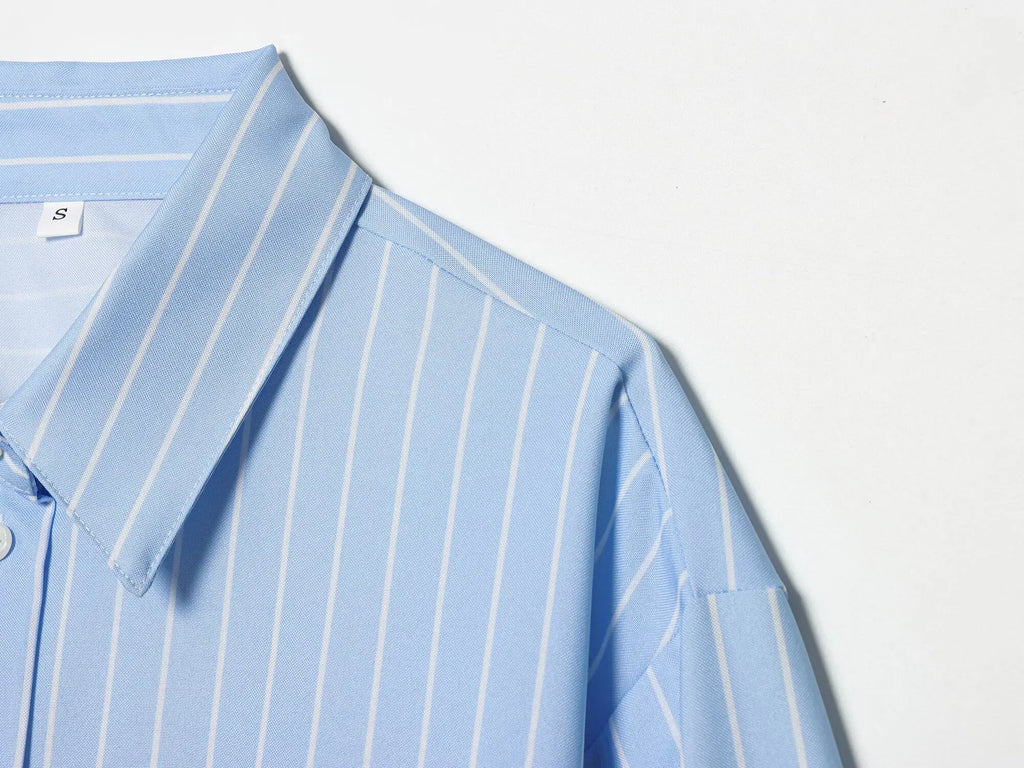 MIRELI PUFF SLEEVE STRIPED SHIRT