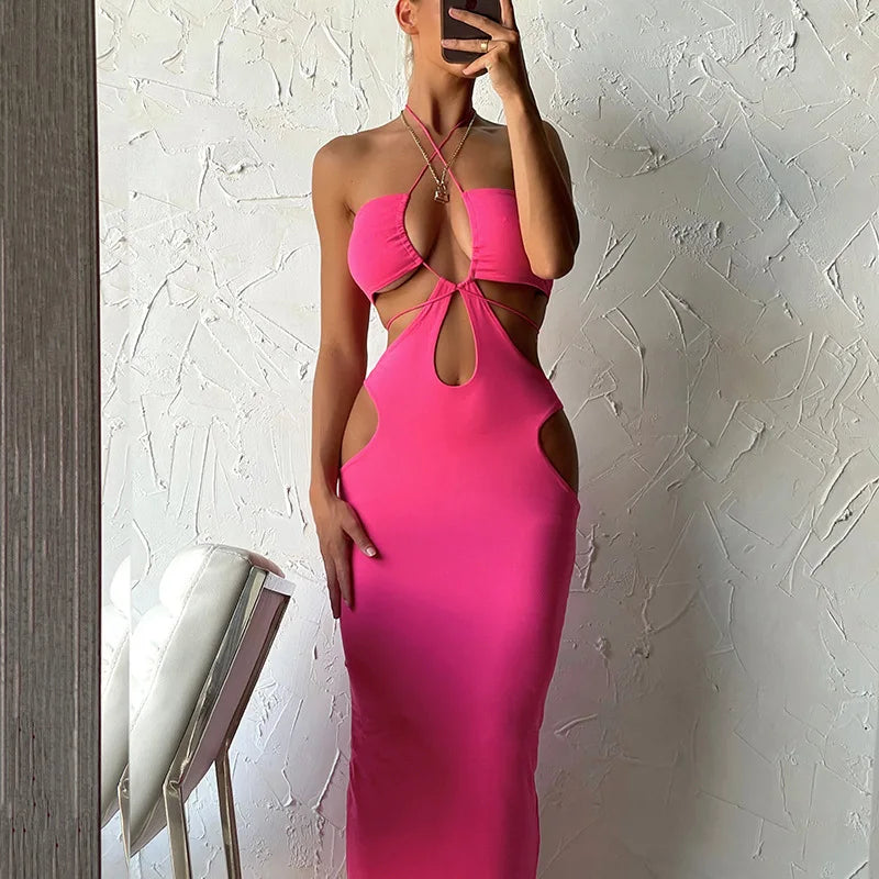 TERY MIDI DRESS