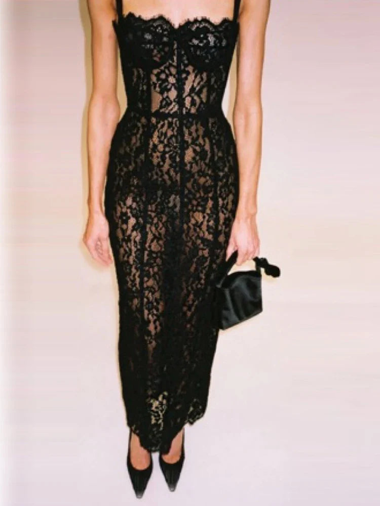 BRENDA LACE MAXI DRESS