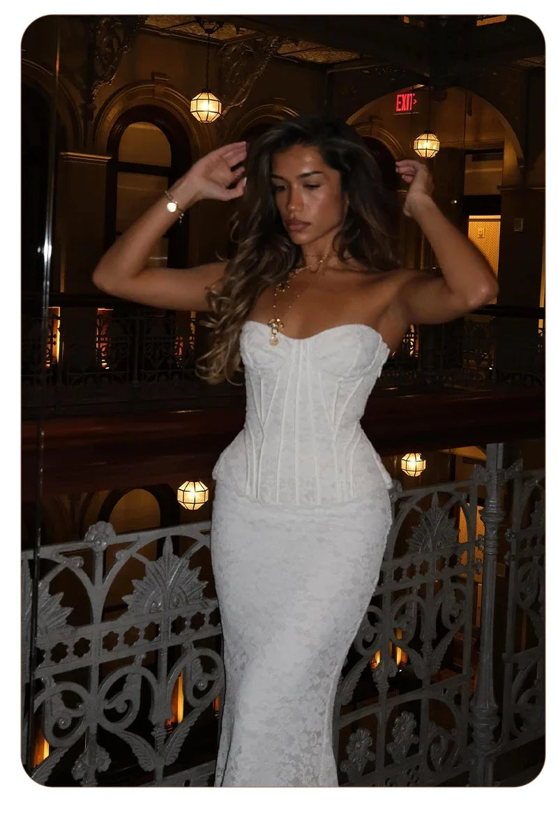 MARNI LACE MAXI DRESS