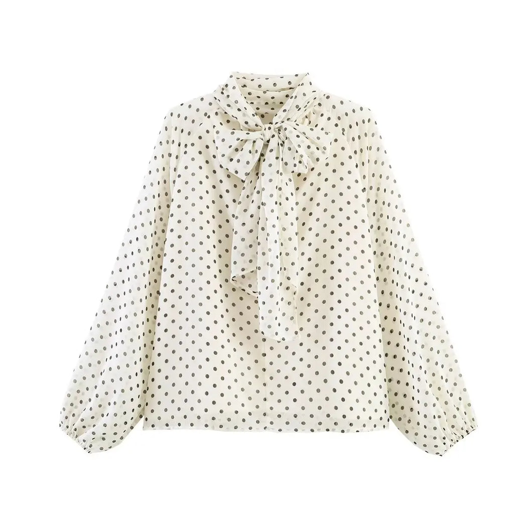 AMAR POLKA DOT BLOUSE