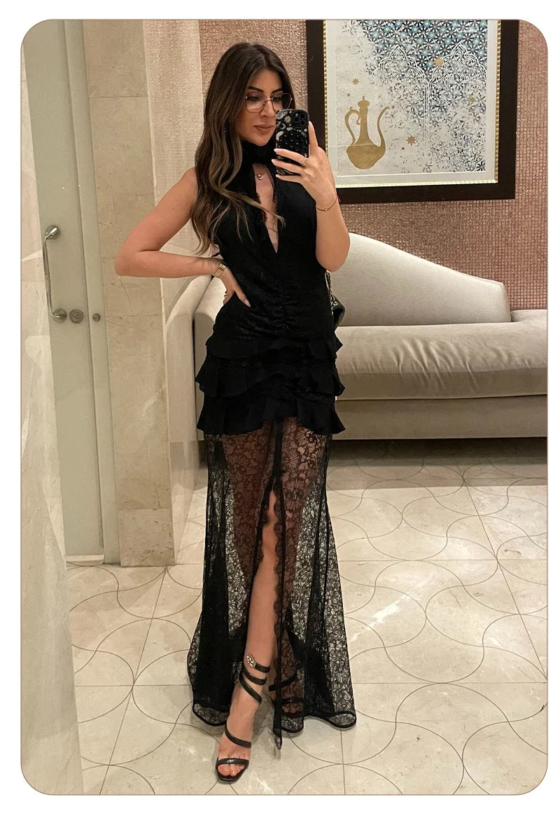 VESKA LACE MAXI DRESS