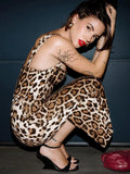 SANI LEOPARD MIDI DRESS