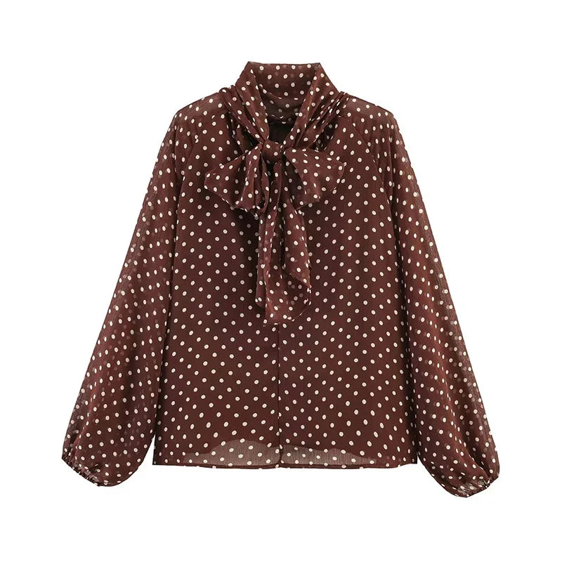 AMAR POLKA DOT BLOUSE