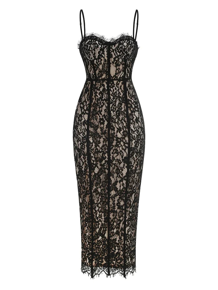 BRENDA LACE MAXI DRESS