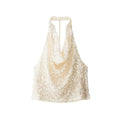 ANDRO SEQUIN HALTER TOP