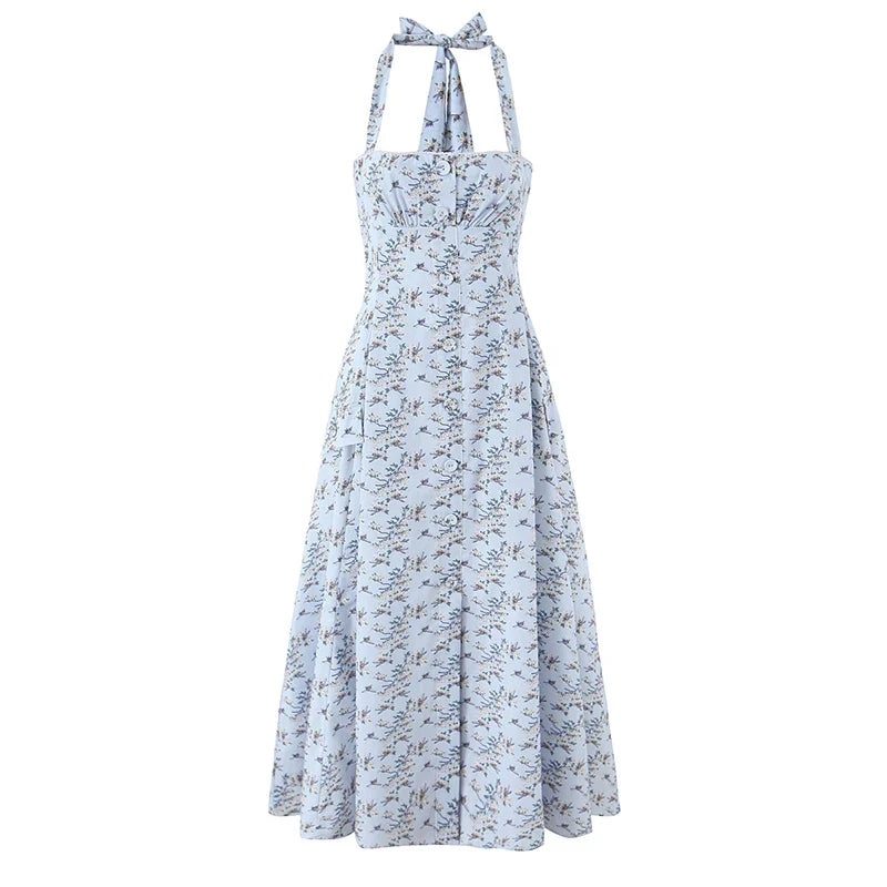 ALLORA FLORAL MIDI DRESS
