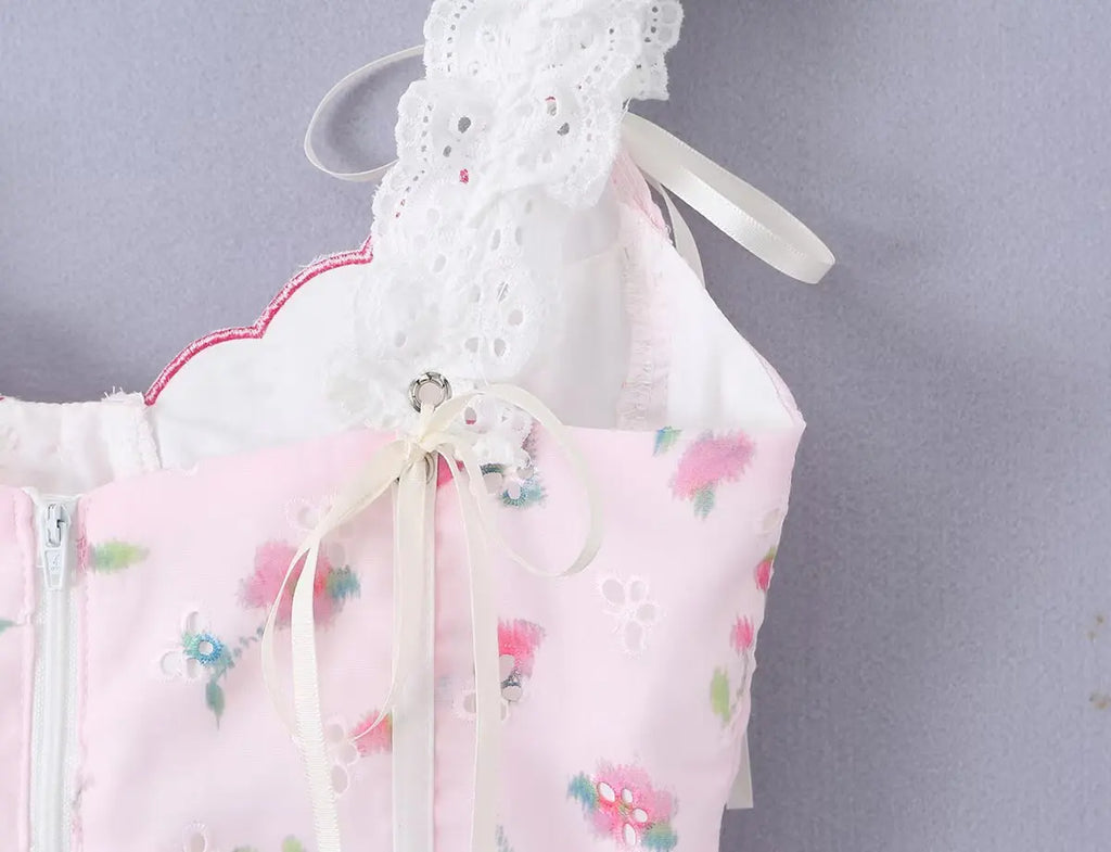 TIA FLORAL CORSET TOP
