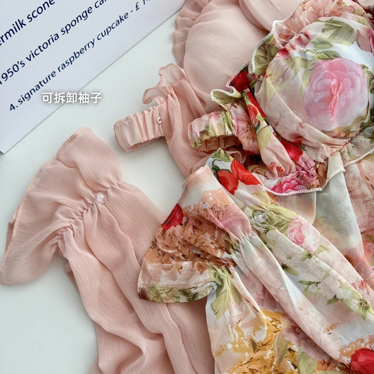 Summer French Vintage Mini Fairy Chiffon Floral Lantern Sleeve Dress Women Mori Romantic Frock Evening Court One-Piece Gyaru New
