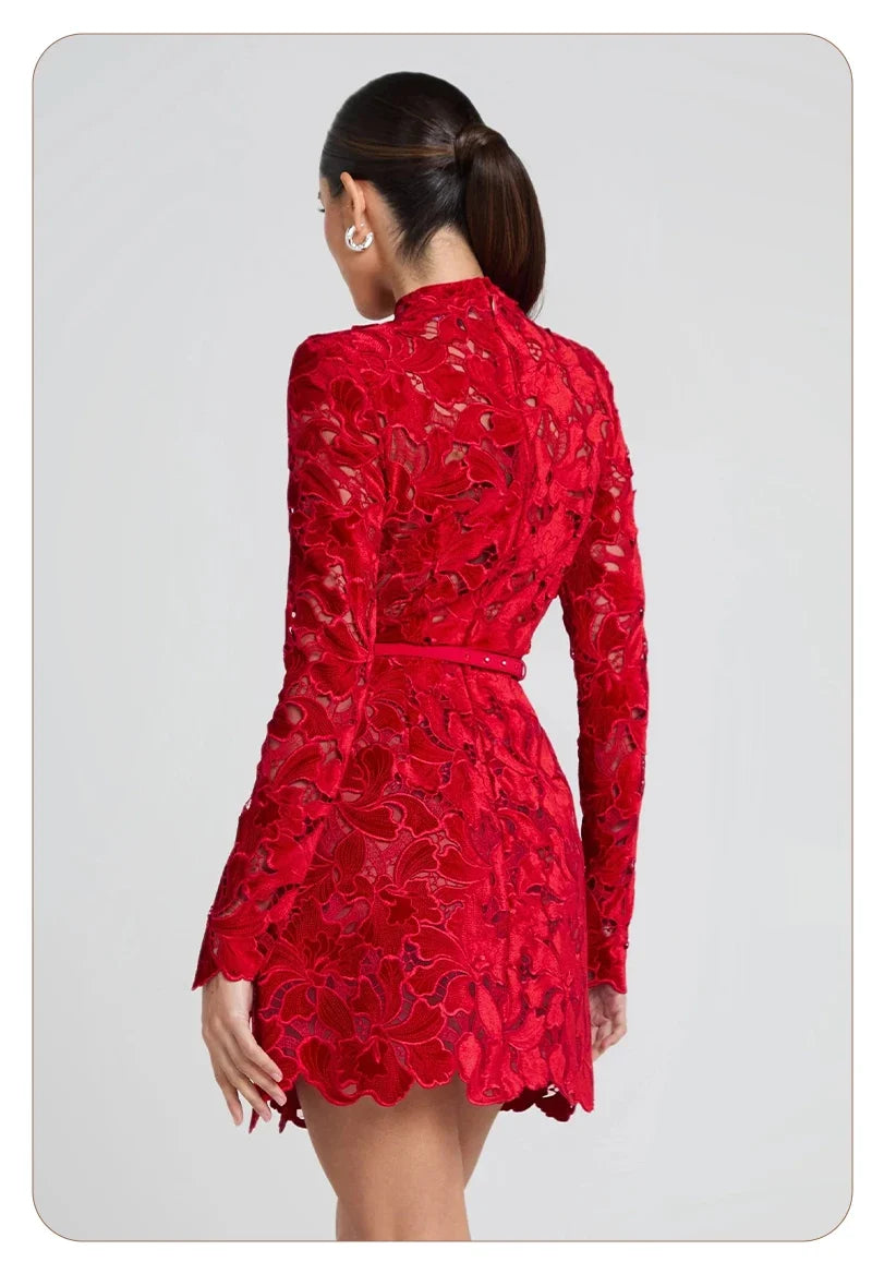 MARIA LACE MINI DRESS