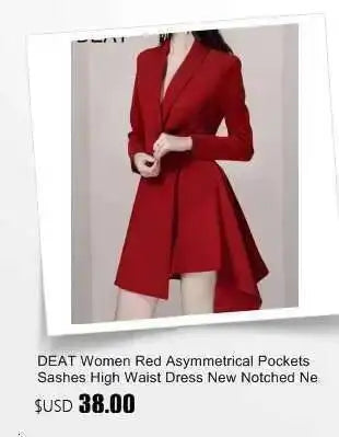 DEAT Fashion Women's Blazer New Fashion Notched Lace Patchwork Long Sleeve Contrast Suit Jackets Female Spring 2025 17A1298