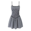 LAVANI PLAID MINI DRESS