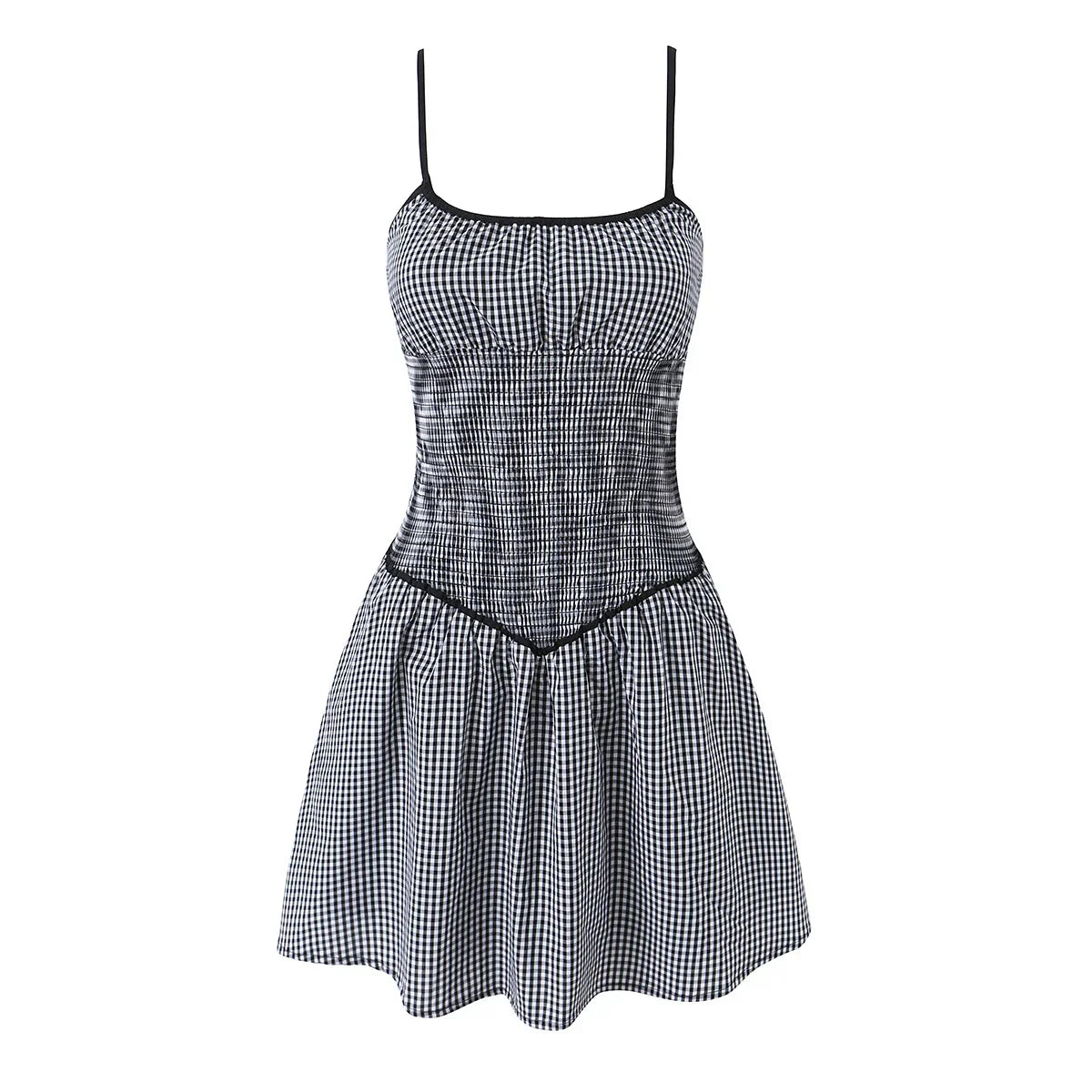 LAVANI PLAID MINI DRESS