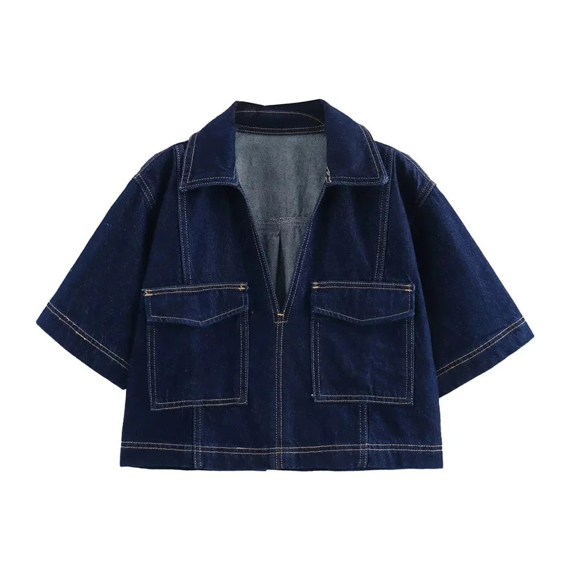 NARA DENIM TWO PIECE SET