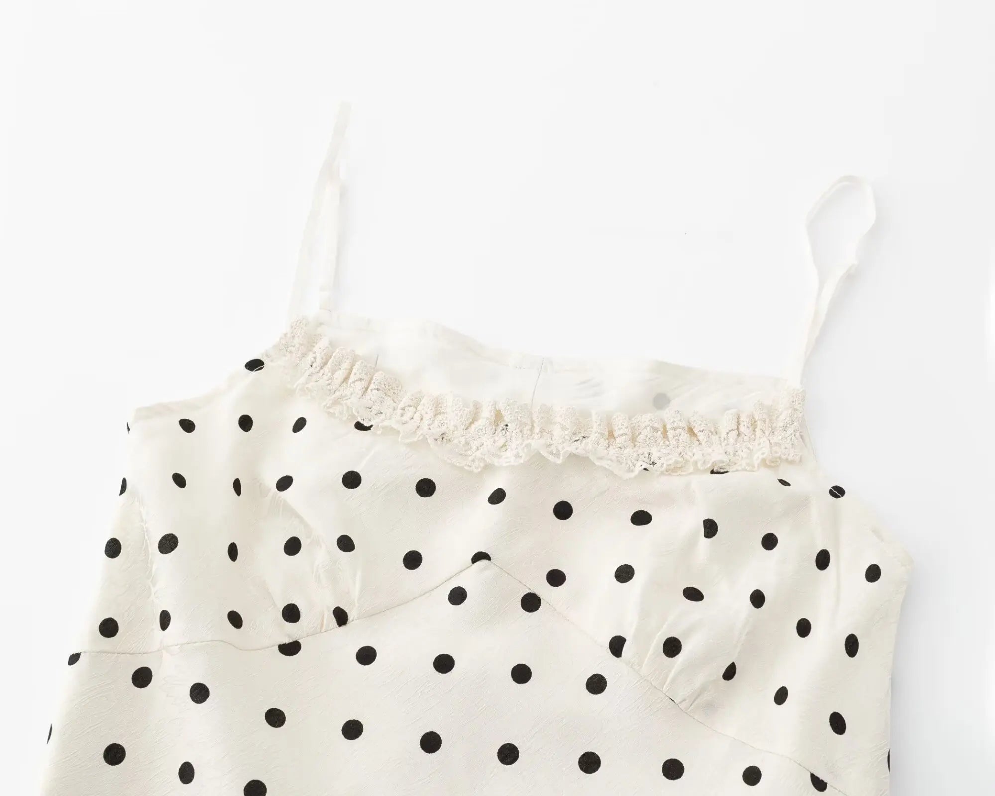 ADELISIA POLKA DOT RUFFLE DRESS