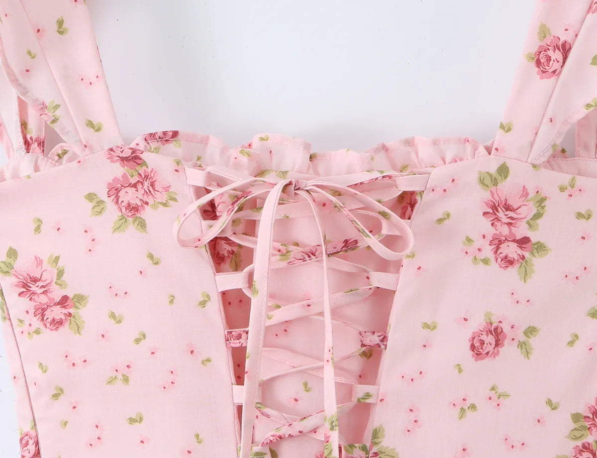 DAPHNE FLORAL MIDI DRESS