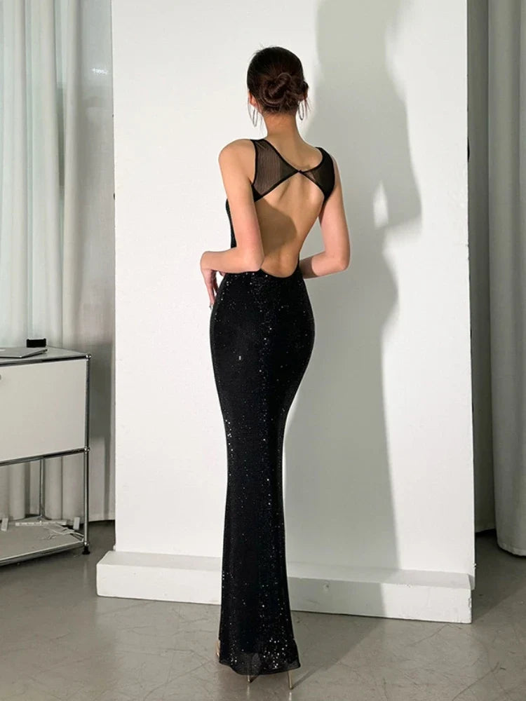 PAULA CRYSTAL MAXI DRESS