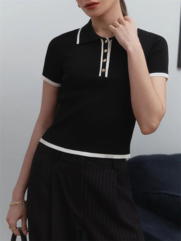 FARIDA KNITTED T-SHIRT
