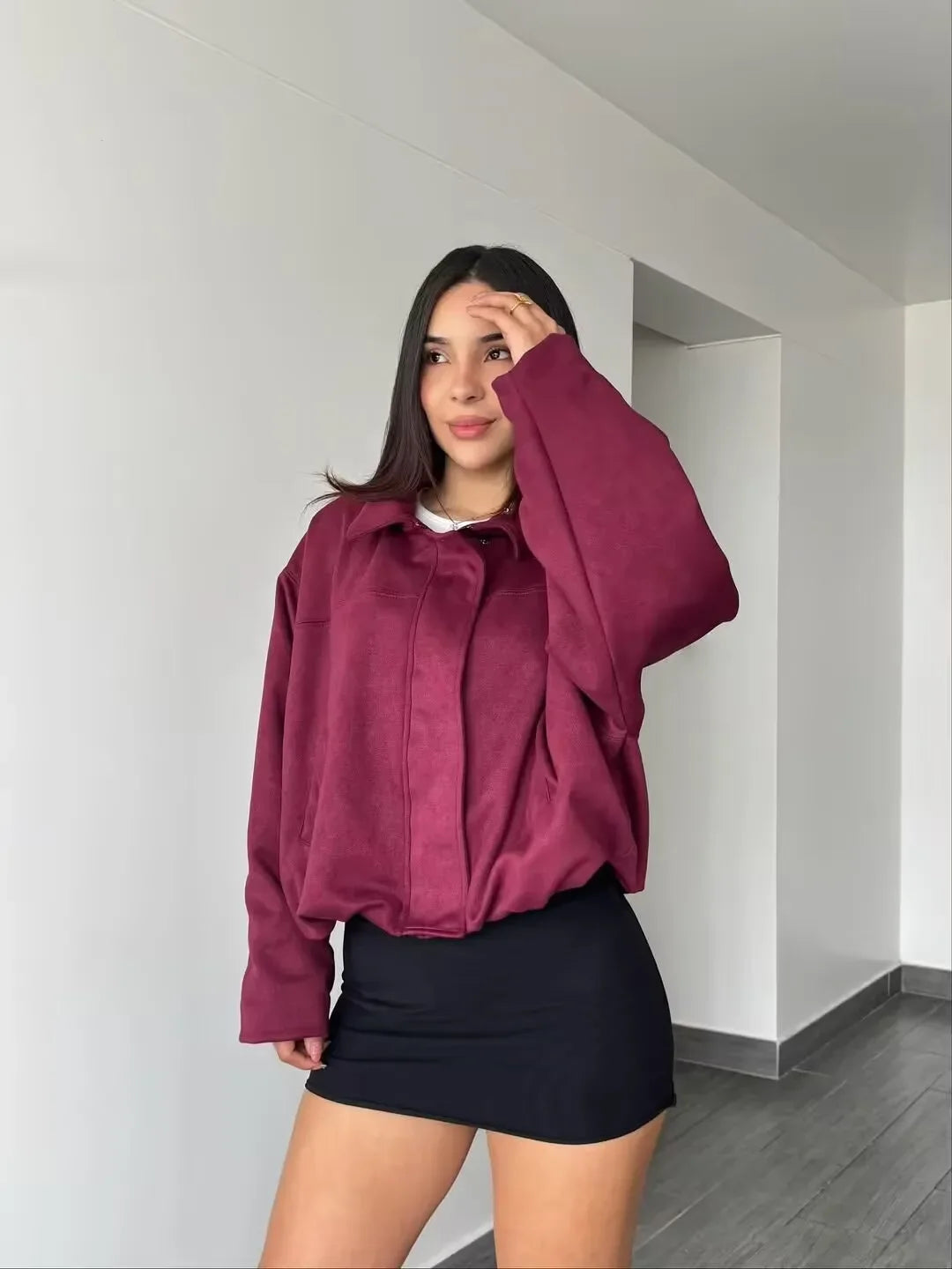 LILO SUEDE BOMBER JACKET