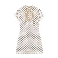 VANIA POLKA DOT TIE MINI DRESS
