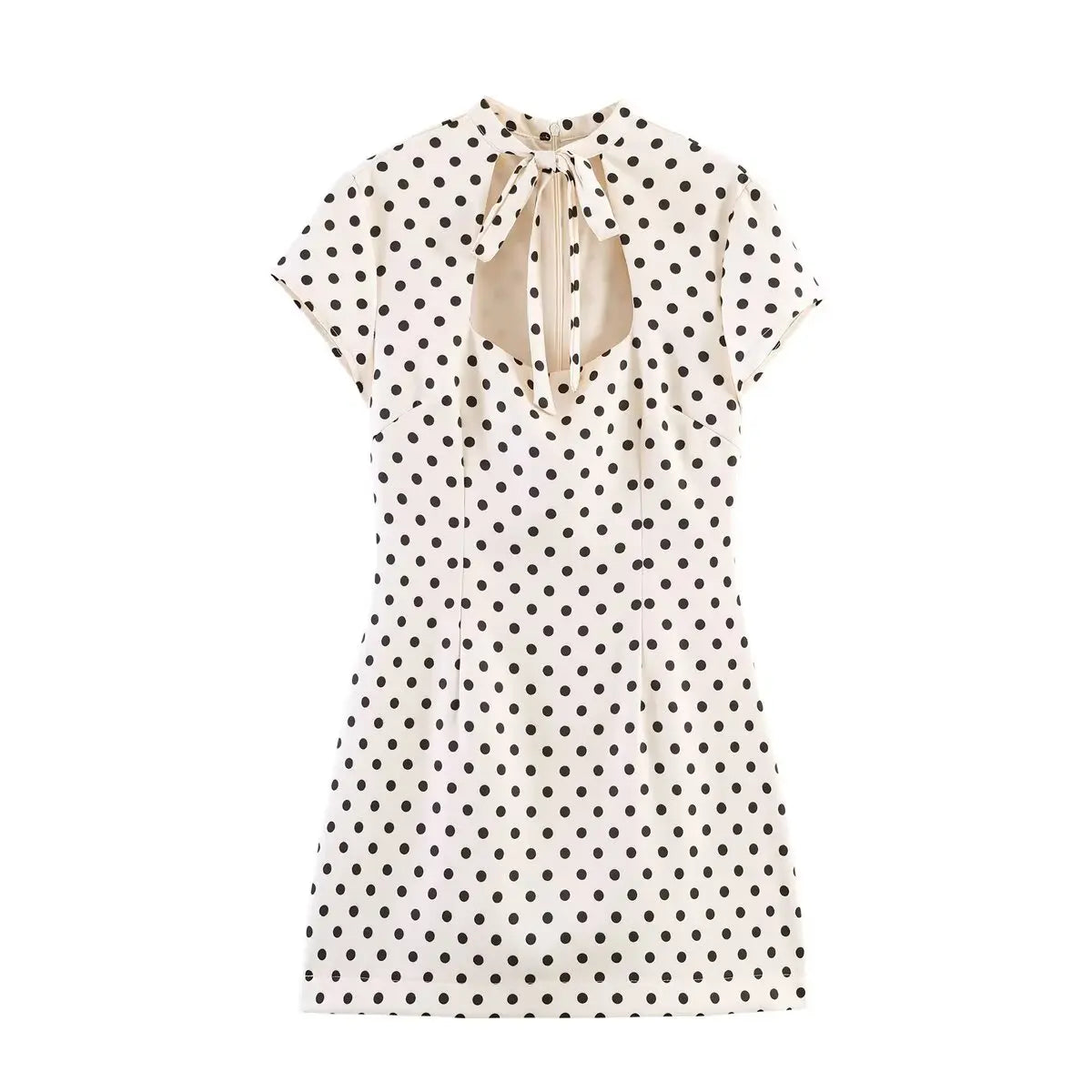 VANIA POLKA DOT TIE MINI DRESS
