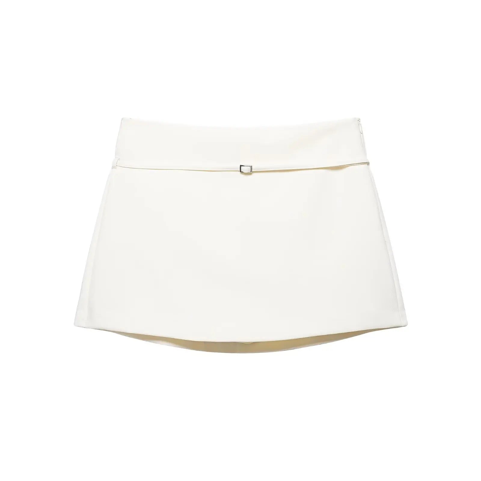 YENKYE Summer 2026 Women Solid Mid-rise With Belt Mini Skirts faldas mujer