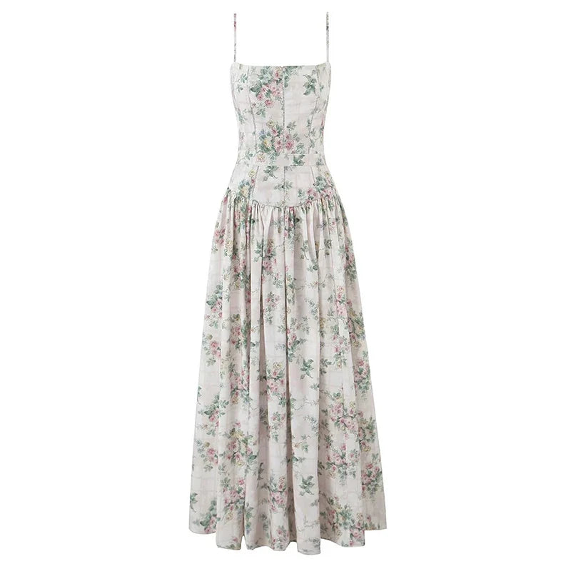TARA FLORAL MIDI DRESS