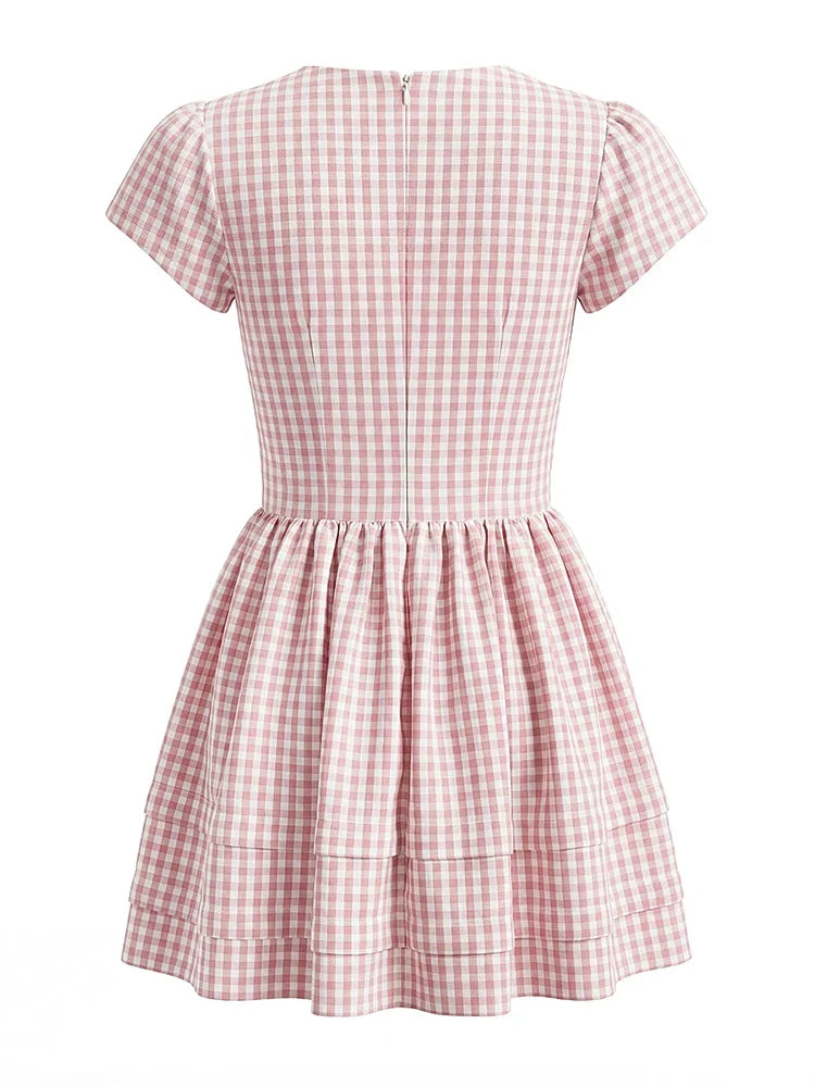 MARLEE PLAID MINI DRESS
