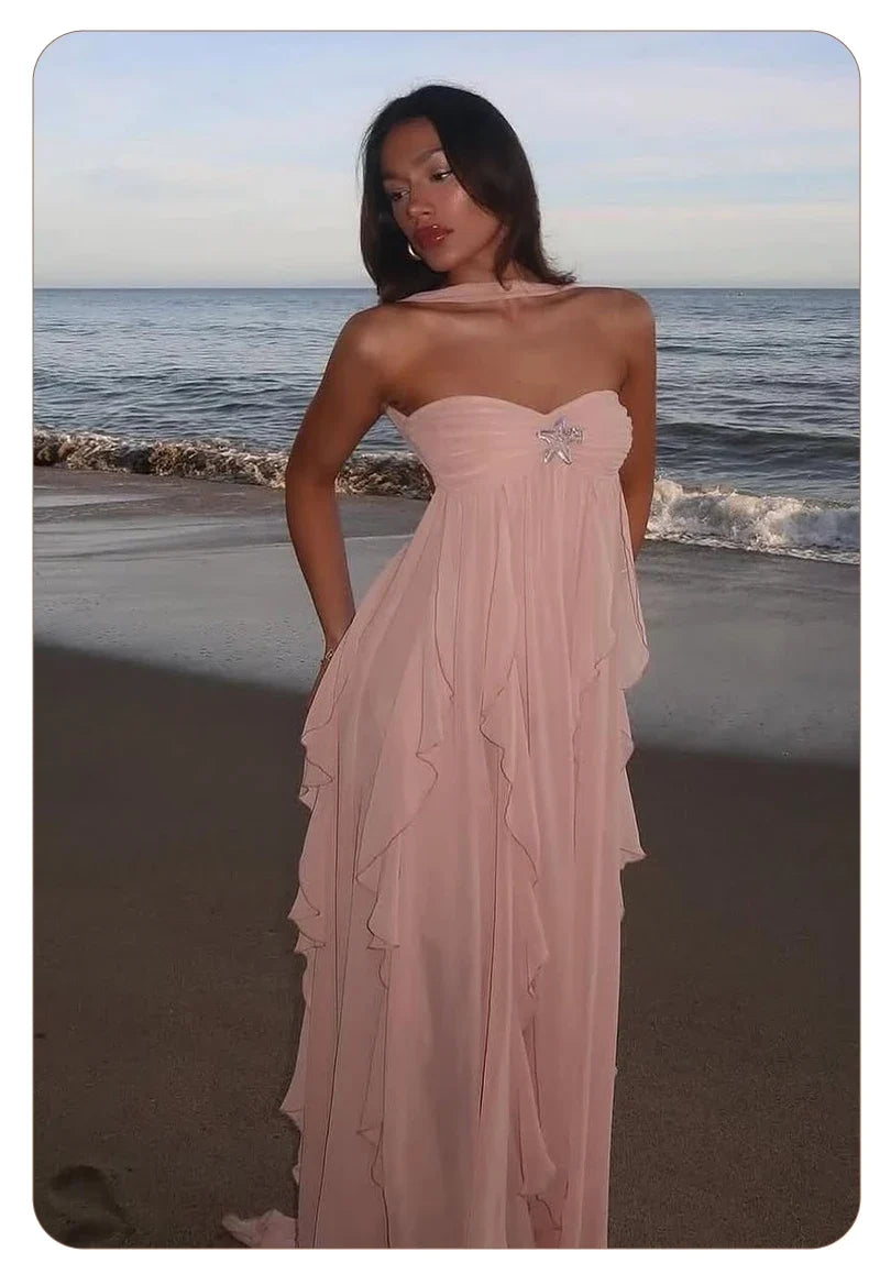 MORGAN RUFFLE DRESS