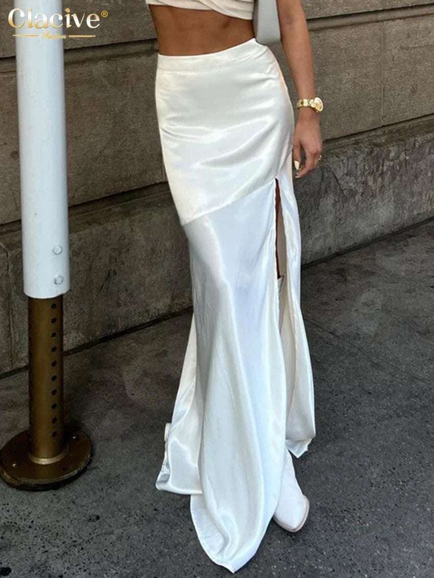 SATIN SKIRT
