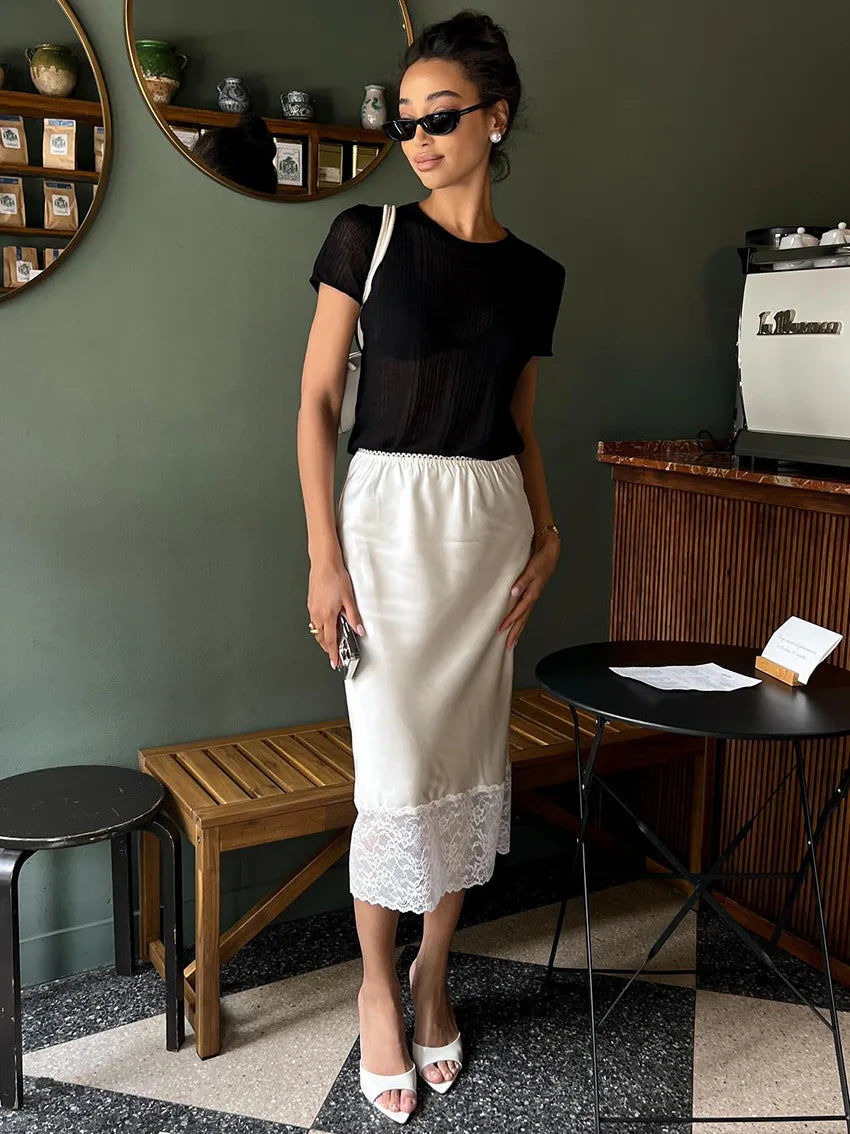 MARNI SATIN SKIRT