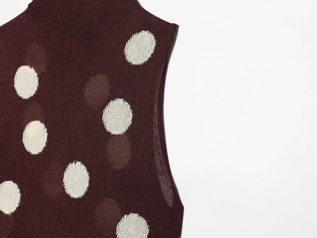 LENA POLKA DOT MAXI DRESS