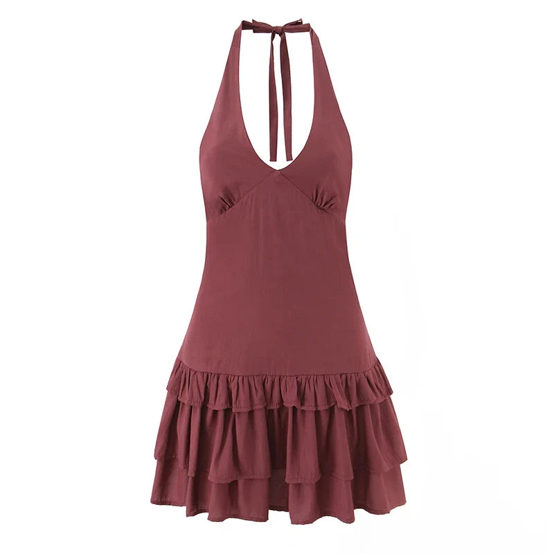 JOARDA RUFFLE MINI DRESS