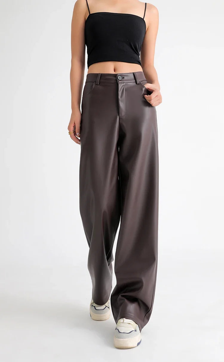 LESLI PU LEATHER PANTS