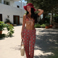 3 Pieces Micro Bikini 2026 Sexy Swimsuit Women  Swimwear Biquini Female Print Bodysuit Bathing Suits Sarong Long Pants