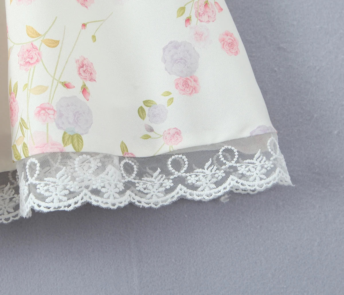 2025 Sexy Floral Print Spliced Lace Collar Corset style Lacing up Sling Dress Women Wood ears Low Waist Swing Mini Dresses Robe
